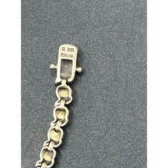 Ross Simons Signed Vintage Sterling Silver Diamond Tennis Bracelet 10 Gr, 7” - Picture 10 of 10